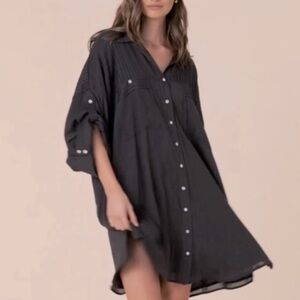 SPELL & The Gypsy Collective Dress in Black/Dark Grey